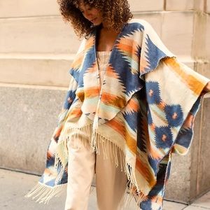 Free People Crossroads Oversized Poncho
